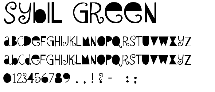 Sybil Green font